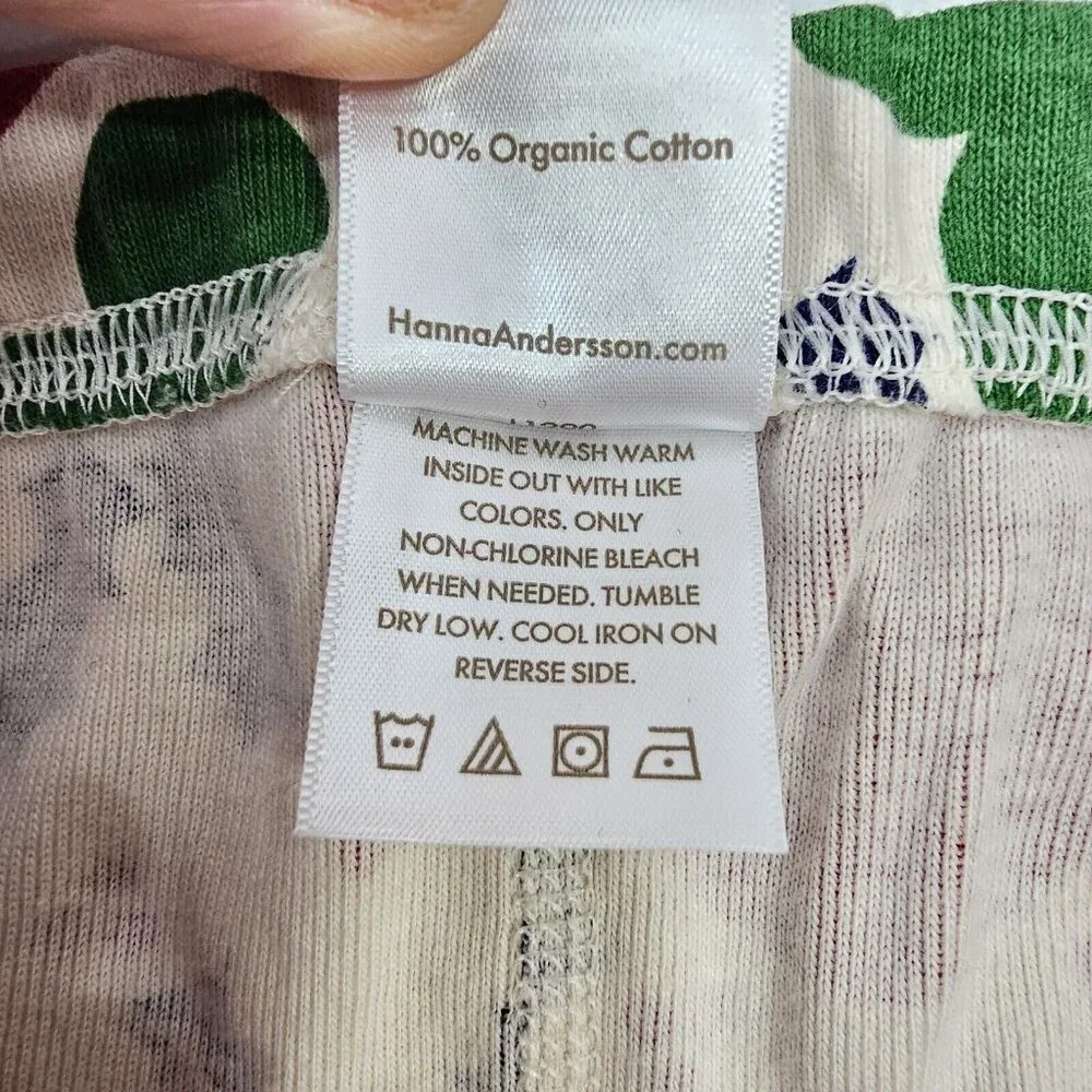 Hanna Andersson Girls Disney Christmas PJ Leggings Small Bottoms Organic Cotton
